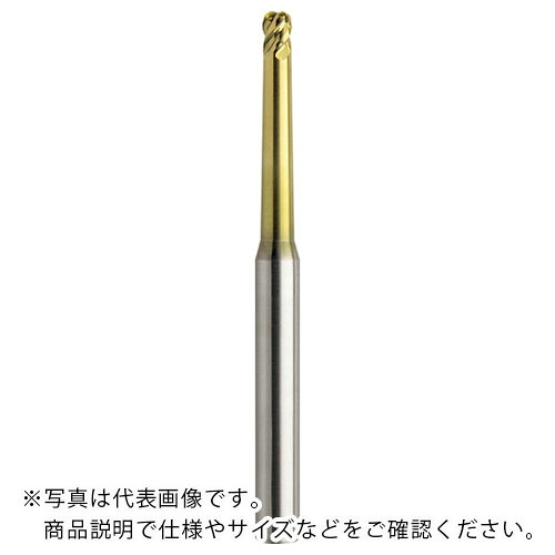ユニオンツール 4枚刃テーパネックラジアスエンドミル 外径3×コーナー半径R0.8×首部テーパ角1.4°×刃長3×首下長30 ( HTNRS4030-083028 (250-4332) ) ユニオンツール(株)