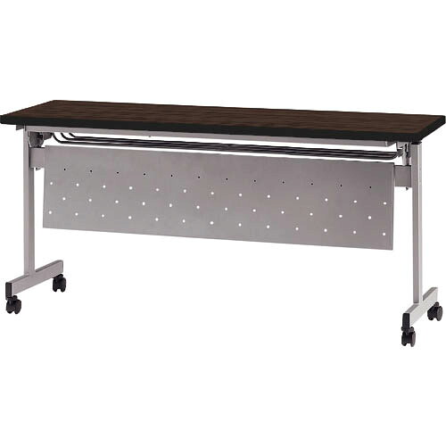 TOKIO ( 藤沢工業 ) 天板跳上式スタックテーブル(パネル付) 1500×450mm 天板色:ローズ ( HSN-1545P-RO ) 藤沢工業(株) 【メーカー取寄】