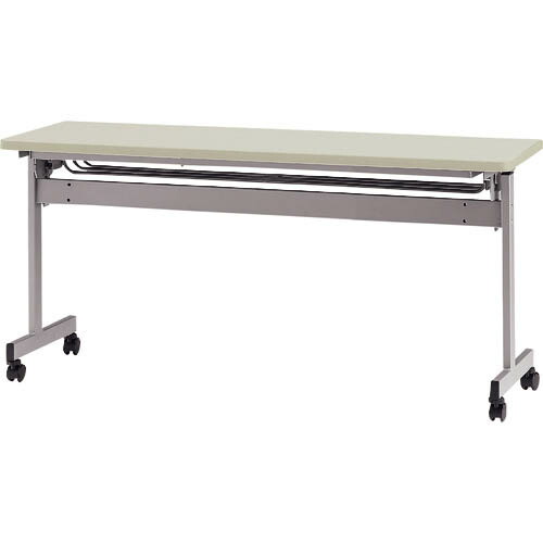 TOKIO ( 藤沢工業 ) 天板跳上式スタックテーブル(パネルなし) 1500×450mm 天板色:ニューグレー ( HSN-1545-NG ) 藤沢工業(株) 【メーカー取寄】