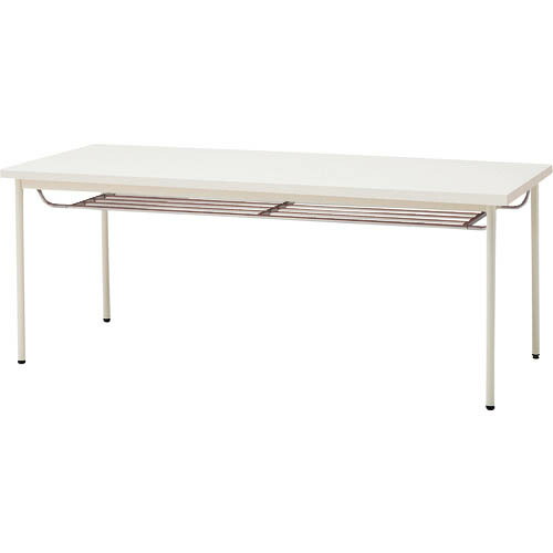 TOKIO ( 藤沢工業 ) ミーティングテーブル 棚付 1500X900mm ホワイト ( TD-T1590TM WH ) 藤沢工業(株) 【メーカー取寄】