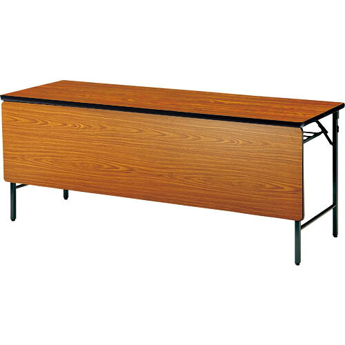 TOKIO ( 藤沢工業 ) 折りたたみテーブル棚付パネル付 1500×450mm チーク チーク ( TWS-1545PT T ) 藤沢工業(株) 【メーカー取寄】