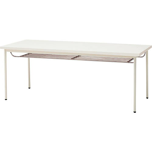 TOKIO ( 藤沢工業 ) ミーティングテーブル 棚付 1200X600mm ホワイト ( TD-T1260TM WH ) 藤沢工業(株) 【メーカー取寄】