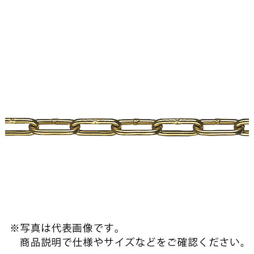 水本 ( 水本機械類製造所 ) 【要長さ決める】熱電子管防御すること軽銀色つやチェーン店 ゴールド 4HALC-G 27.1~28m ( 4HALC-G-28C ) 【製造業者取寄】