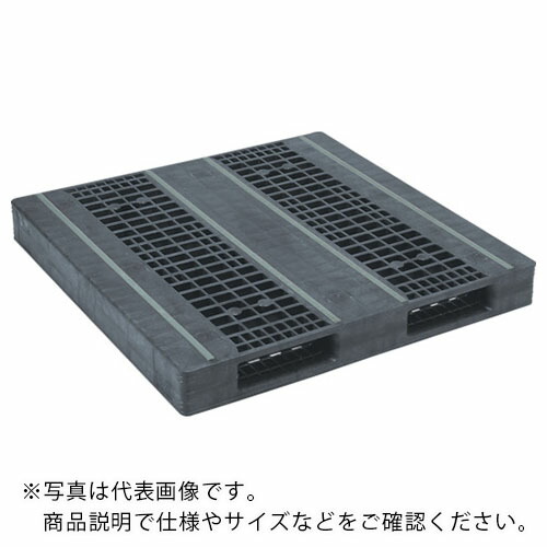 【SALE必要経費】サンコー ( 三甲 ) リサイクルプラスチックパレット 816916 R2-1313F-3黒 ( SK-R2-1313F-3-BK ) 【製造業者取寄】