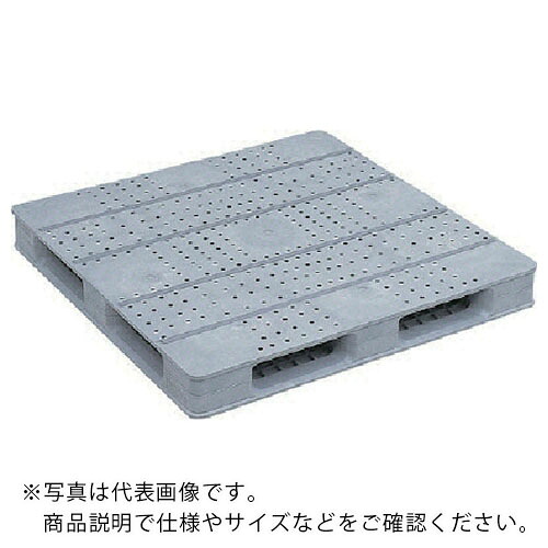 サンコー ( 三甲 ) プラスチックパレット 812092 D4-1111F-4ライトグレー ( SK812092-01 ) 三甲(株) 【メーカー取寄】