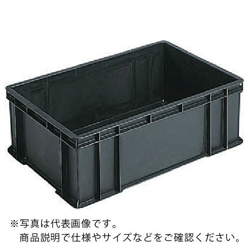サンコー ( 三甲 ) 導電性ボックス型コンテナー 205610 サンボックス#56B 黒 ( SK56B BK ) 三甲(株) 【メーカー取寄】