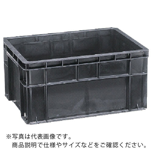 天昇 ( 三甲 ) 導電性入れもの 674005 テンバコED-64 ( ED-64 BK(ﾌﾞﾗｯｸ) ) 【製造業者取寄】