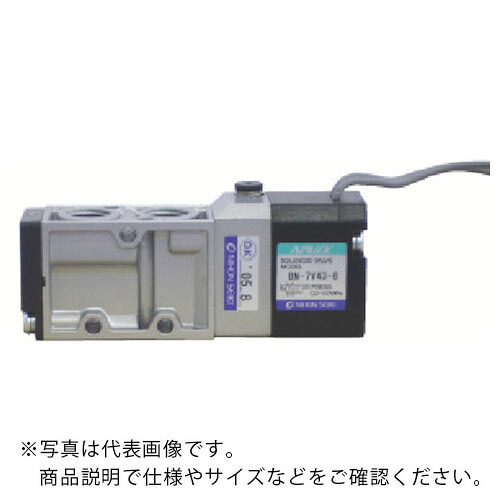 日本精器 4道のり電磁弁 8A DC24V はと目7V続きものシングル ( BN-7V43-8-G-F24 ) 【製造業者取寄】