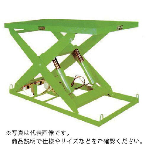 河原 1段式リフトテーブル KTLシリーズ ( KTL-1224-15-2 ) (株)河原 【メーカー取寄】