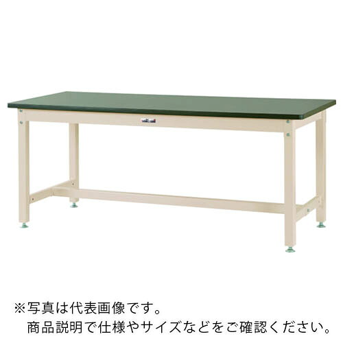 まっ盛りテック ( 山金工業 ) 中量御勤め台 細工物速見表 バイス専用印字機 塩ビシート天板 W1800×D900×H740粍 緑であること/ヤマテックアイボリー ( SZRV-1890-GI ) 【製造会社取寄】