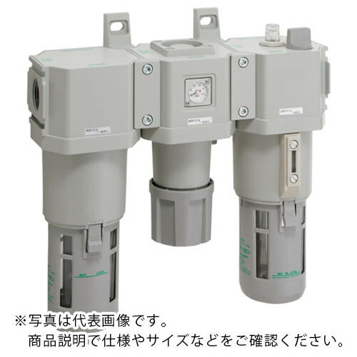 CKD FRLユニット F.R.Lコンビネーション 標準白色シリーズ Rc1 フィルタ・手動付オートドレン ( C8000-25-W-F1 ) 26,262円