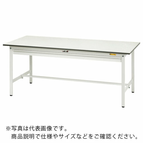 まっ盛りテック ( 山金工業 ) 軽さ御勤め台 細工物速見表150続きもの くっ付ける式 広広とした抽き出し付 低圧メラミン天板 W900×D600×H740粍 シルキーホワイト ( SUP-960W-WW ) 【製造会社取寄】