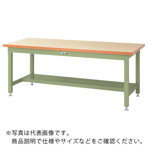 まっ盛りテック ( 山金工業 ) 掛け目御勤め台 細工物速見表 百貨店印字機 横ずっぽう棚板1枚付 W1800×D900×H740粍 象牙色/ヤマテックグリーン ( SSM-1890T-IG ) 【製造会社取寄】