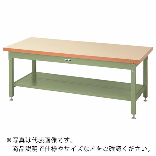 まっ盛りテック ( 山金工業 ) 掛け目御役目台 細工物時刻表 百貨店印字機 横ずっぽう棚板2枚付 W1200×D750×H600粍 象牙色/ヤマテックグリーン ( SSML-1275TT-IG ) 【製造業者取寄】