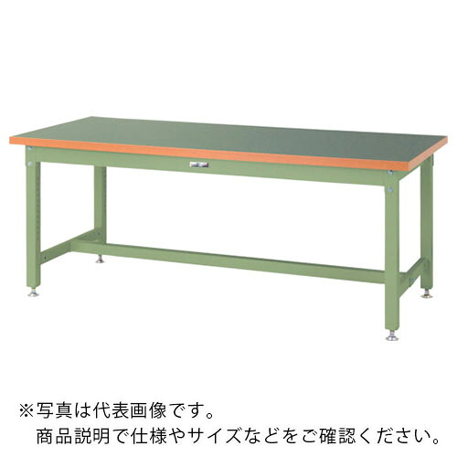 ヤマテック ( 山金工業 ) 重量作業台 ワークテーブル スーパータイプ 塩ビシート天板 W1500×D750×H740mm ヤマテックグリーン ( SSR-1575-GG ) 山金工業(株) 【メーカー取寄】