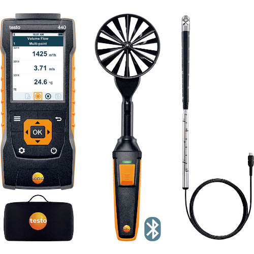 TESTO ( テストー ) ベーン式風速計 ｔｅｓｔｏ ４４０ 風速計セット２ ( 0563 4407 )
