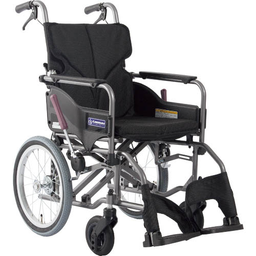 カワムラ ( カワムラサイクル ) 【非課税】 軽銀製判定基準型後ろ押し用車椅子KMD-A16-40-M黒 ( KMDA1642MNO19 ) (株)カワムラサイクル 【製造業者取寄】 その他-DIY・工具-花・ガーデン・DIY