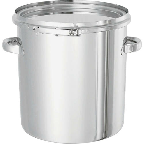 MONOVATE テーパー型ステンレス密閉容器(バンド式) 25L ( TP-CTL-33 ) MONOVATE(株) 【メーカー取寄】
