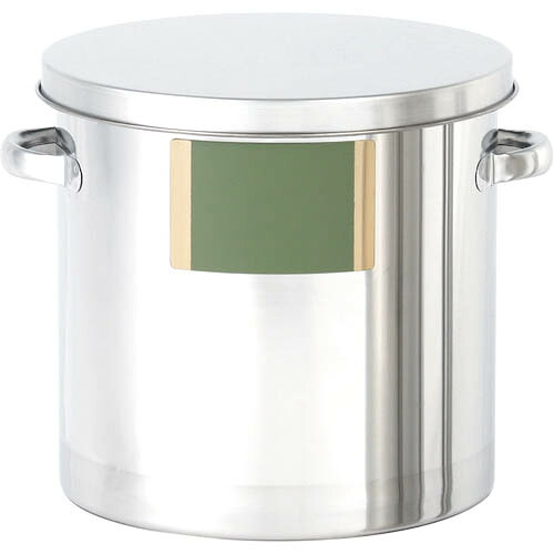 MONOVATE シール座付ステンレス汎用容器(ヒラ蓋) 65L ( ST-LZ-43/HF ) MONOVATE(株) 【メーカー取寄】