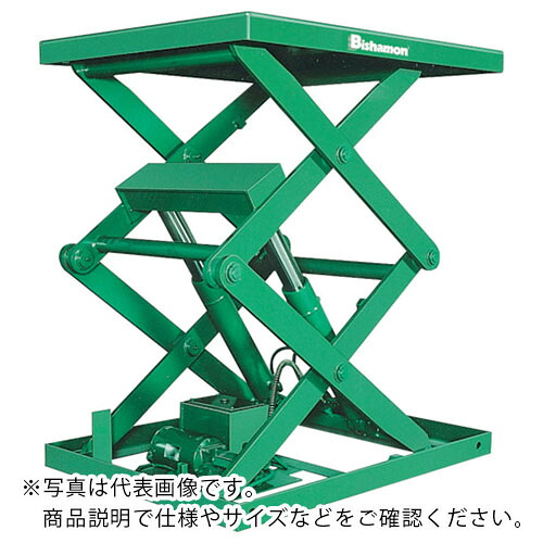 Bishamon ( スギヤス ) 時刻表昇降機 1TON フットスイッチ 首尾一貫した掛け目1000kg 揚程1380粍 時刻表大きさ1150×900粍 ( 2AX100BSF ) 【製造業者取寄】