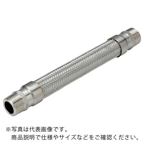 NFK ( 南国フレキ工業 ) オスニップル式フレキシブルホース 六角ニップルSUS304(ALLSUS304) 50A×700L ( NK-1500/SUS304-50A-700L ) 南国フレキ工業(株) 【メーカー取寄】