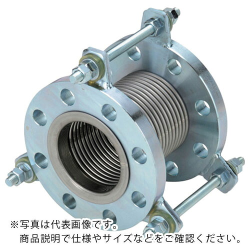 NFK ( 南国フレキ工業 ) ポンプ用フレキシブルジョイント フランジ10K/SS400(接液部SUS) 300A×200L ( NK-7800/10K-SS400-300A-200L ) 南国フレキ工業(株) 【メーカー取寄】