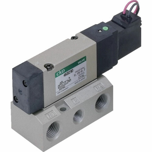 【SALE価格】CKD 電磁弁 パイロット式5ポート弁セレックスバルブ 4Kシリーズ 2.7C Rc1/8 DC24V ( 4KB210-06-DC24V )