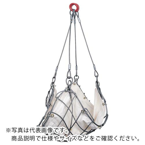 HHH ( スリーエッチ ) ワイヤーモッコ シートなし 1.8m角 網目150mm ( WM1.8X15 ) (株)スリーエッチ 【メーカー取寄】