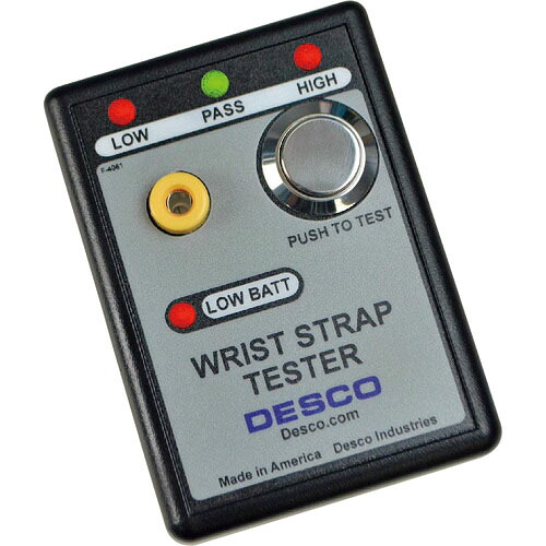 【SALE必要経費】DESCO チェッカー リストストラップ用 9V独居室当て嵌める ( 19240 ) 【製造業者取寄】