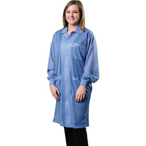 【SALE必要経費】DESCO LABCOAT KNITTED CUFFS BLUE XS ( 73610 ) 【製造業者取寄】