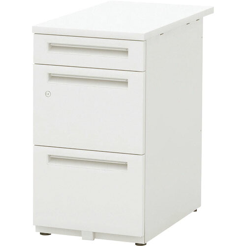 【SALE必要経費】ウチダ ( 内田洋行 ) SCAENA/脇学習机SS047A4-3SK OW/PW ( 5-110-1830 ) 【製造業者取寄】