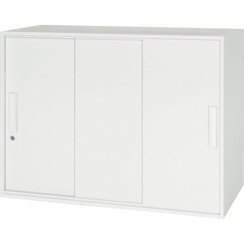 DAISHIN ( ダイシン工業 ) 壁面収納庫 3枚引戸型 上下兼用D450 ホワイト ( V945-07TS ) ダイシン工業(株) 【メーカー取寄】