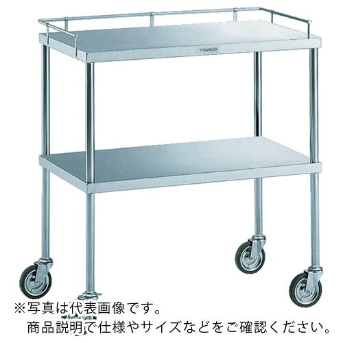 米澤 ( 米澤器械工業 ) ステンレスワゴン 間口900mm 奥行600mm 高さ810mm ( SUS-900K ) 米澤器械工業(株) 【メーカー取寄】