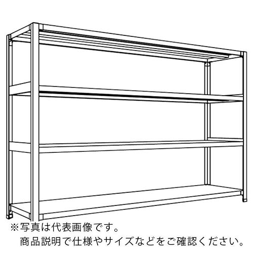 NF ( 日本ファイリング ) 軽さ開放的棚 中棚ボルトレスタイプW1800D450H1200F4 ( 天使の都市46S-14 ) 【製造業者取寄】
