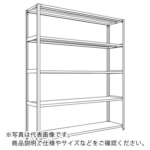 NF ( 日本ファイリング ) 軽さ開放的棚 中棚ボルトレスタイプW1800D450H2100F5 ( 天使の都市76S-15 ) 【製造業者取寄】