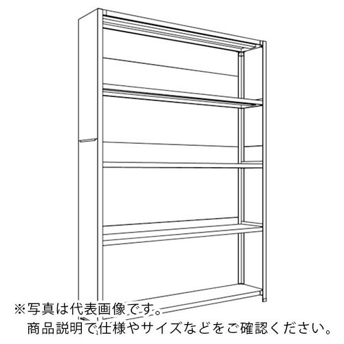 NF ( 日本ファイリング ) 背板・側板付軽量物品棚W1500D300H2100F5 ( LA75K-25 ) 日本ファイリング(株) 【メーカー取寄】