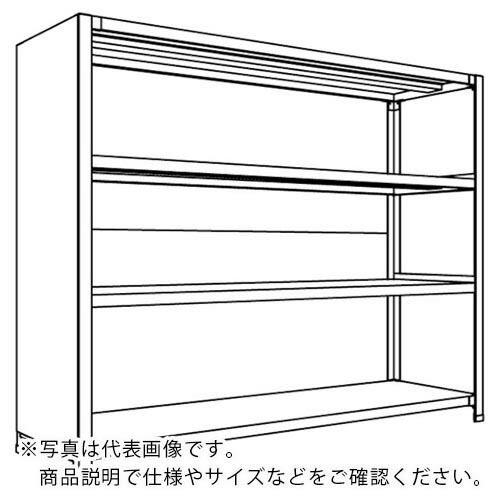 NF ( 日本ファイリング ) 背板・側板付軽量物品棚W1500D450H1200F4 ( LA45S-24 ) 日本ファイリング(株) 【メーカー取寄】 29,582円