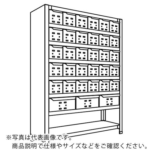 NF ( 日本ファイリング ) 引出し付軽量物品棚W900D300H1200F8 ( LA43K-78 ) 日本ファイリング(株) 【メーカー取寄】