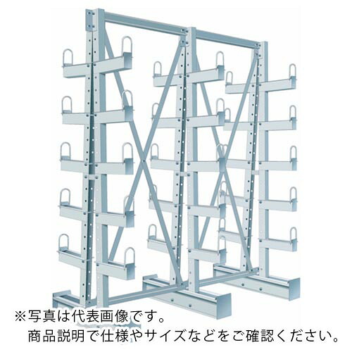 NF ( 日本ファイリング ) 長尺物保管棚 バーラック単式2連 間口1954×奥行640×高さ2308mm ( BR-130-2R ) 日本ファイリング(株) 【メーカー取寄】