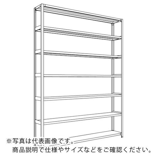 NF ( 日本ファイリング ) 軽量開放棚 中棚ボルトレスタイプW1800D300H2400F7 ( LA86K-17 ) 日本ファイリング(株) 【メーカー取寄】