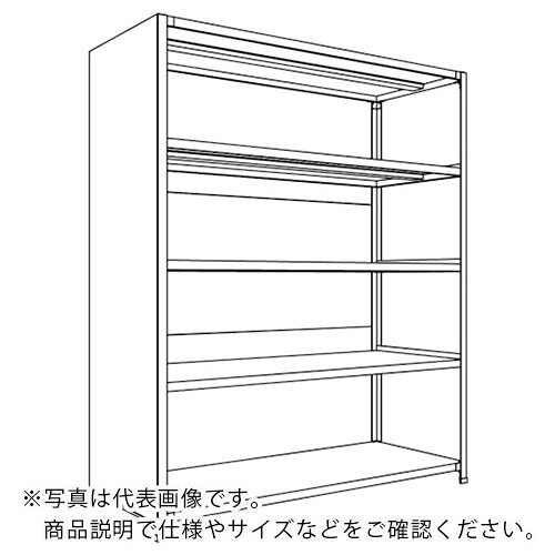 NF ( 日本ファイリング ) 背板・側板付軽量物品棚W1500D600H1800F5 ( LA65L-25 ) 日本ファイリング(株) 【メーカー取寄】