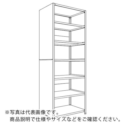 NF ( 日本ファイリング ) 背板・側板付軽量物品棚W900D600H2400F7 ( LA83L-27 ) 日本ファイリング(株) 【メーカー取寄】 42,214円