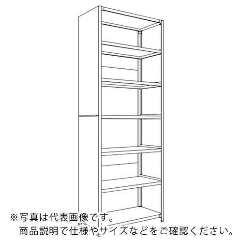 NF ( 日本ファイリング ) 背板・側板付軽さ商いもの棚W900D450H2400F7 ( 天使の都市83S-27 ) 【製造業者取寄】