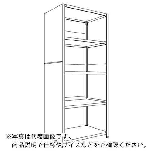 NF ( 日本ファイリング ) 背板・側板付軽量物品棚W900D600H2100F5 ( LA73L-25 ) 日本ファイリング(株) 【メーカー取寄】