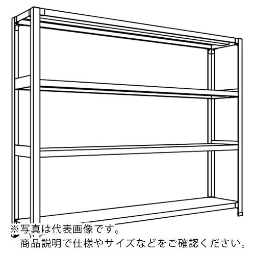NF ( 日本ファイリング ) 軽量開放棚 中棚ボルトレスタイプW1500D300H1200F4 ( LA45K-14 ) 日本ファイリング(株) 【メーカー取寄】