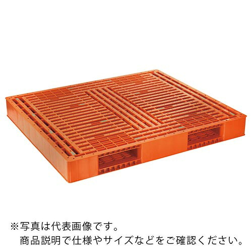 NPC ( 日本プラパレット ) プラスチックパレットFS-1412 両面二方差し グレー ( FS-1412-GY ) 日本プラパレット(株) 【メーカー取寄】