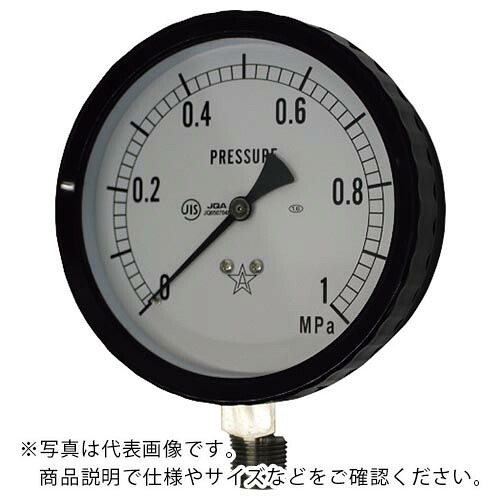右下 ( 右下精器製造 ) ステンレス圧力計 ( G411-262-0.4MP ) 右下精器製造(株) 【メーカー取寄】