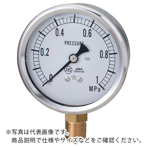 右下 ( 右下精器製造 ) グリセリン入圧力計 ( GLT-31-60MPA )