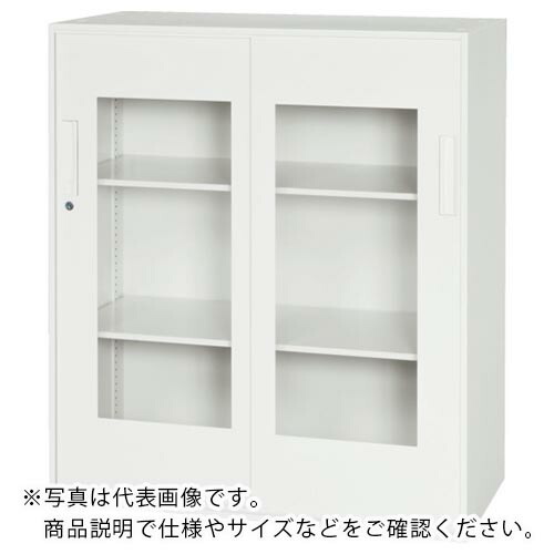 DAISHIN ( ダイシン工業 ) 壁面収納庫 窓付き引戸型 下置き専用D400 ホワイト ( V940-11SG ) ダイシン工業(株) 【メーカー取寄】