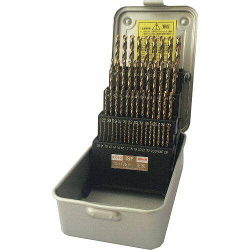 【SALE価格】ISF ( イシハシ精工 ) コバルト正宗ドリル 50本組セット(スチールケース入り) ( COD-50S )